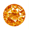 1 mm Round Orange Sapphire in AAA Grade